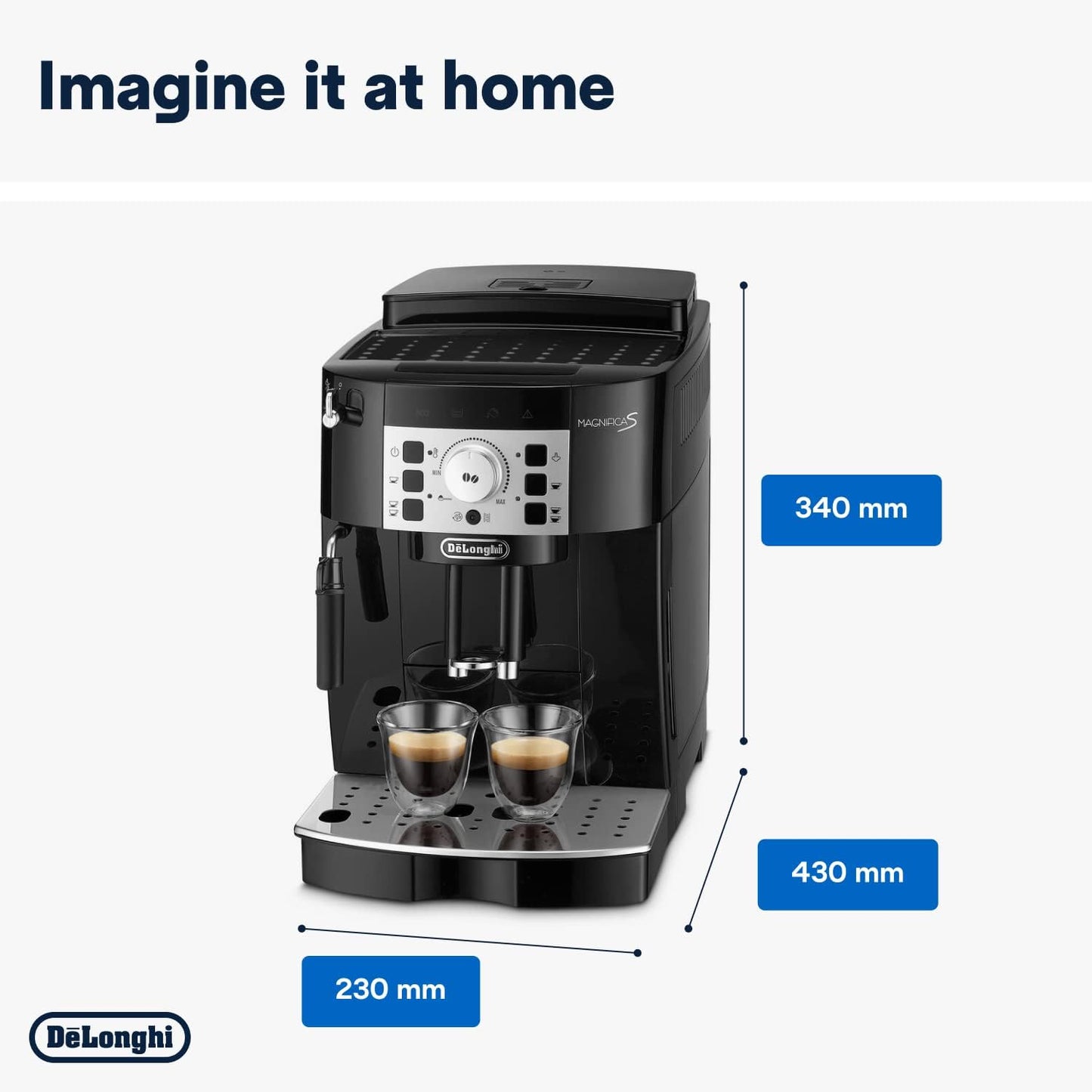 Magnifica S Automatic Coffee Machine - Black