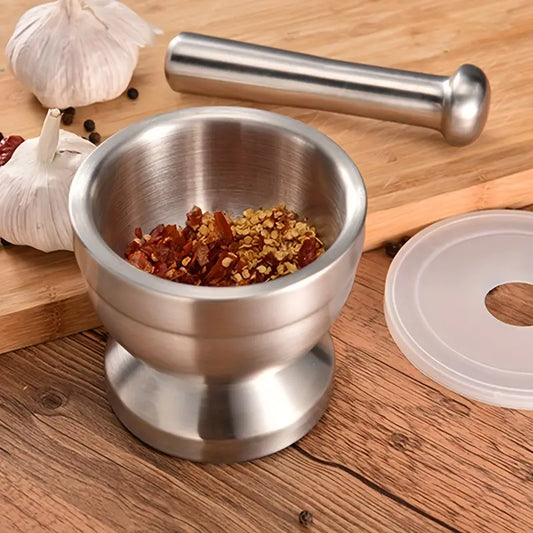 Kitchen Stainless Steel Garlic and Chili Grinder Set