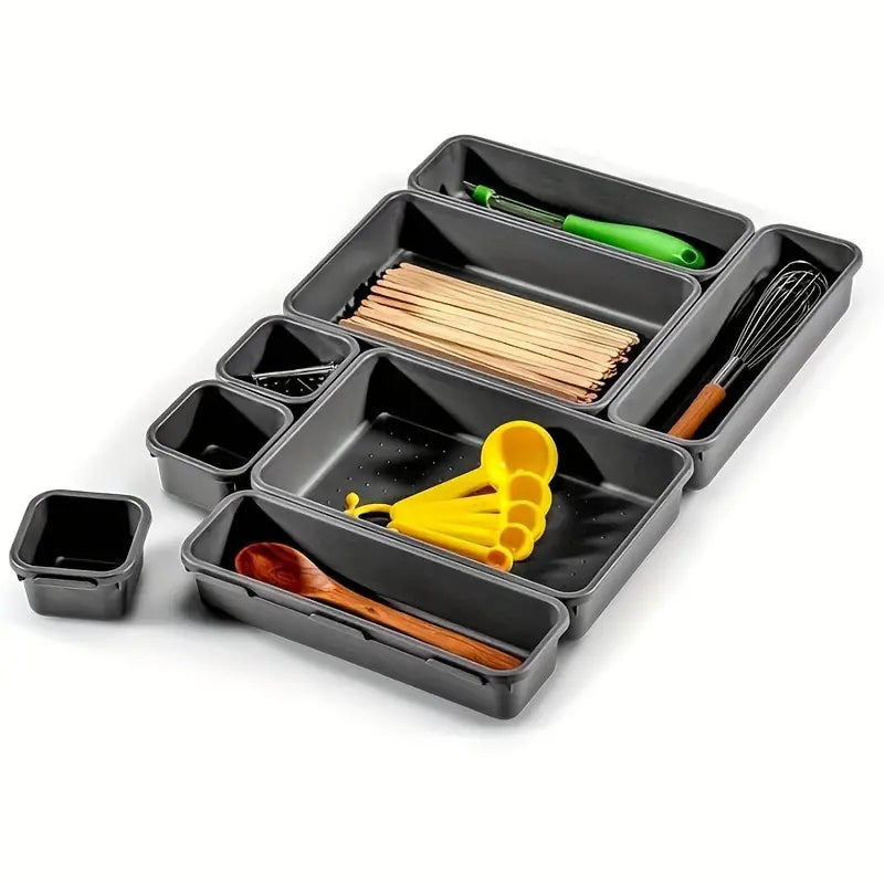 8-Piece Drawer Storage Organizer Set