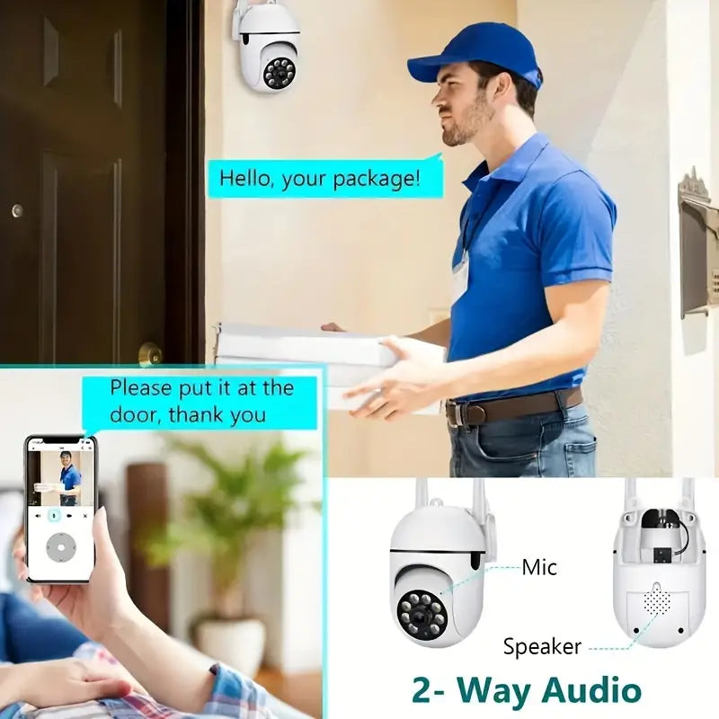 Security 1pc 5G/WIFI Monitoring Camera Night Vision, Remote Control With APP