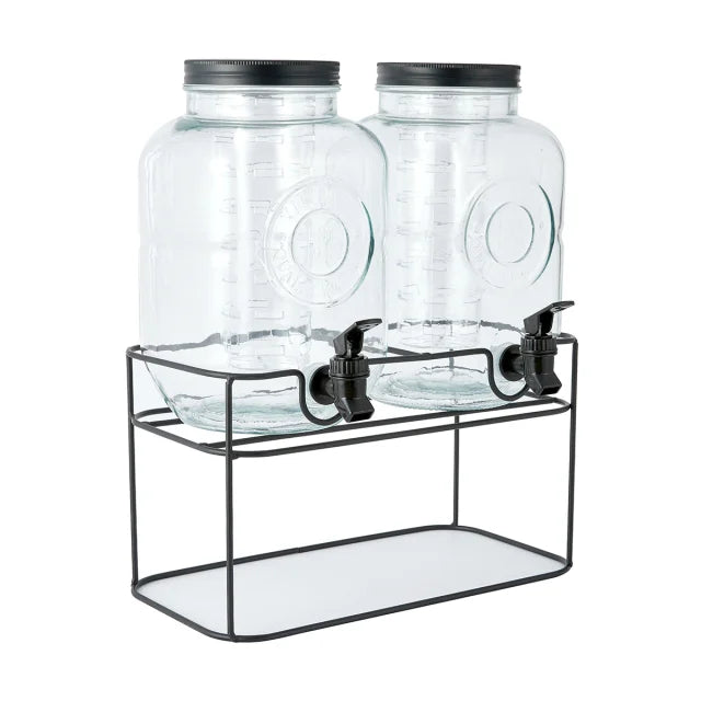 Dual Drink Dispenser with Stand