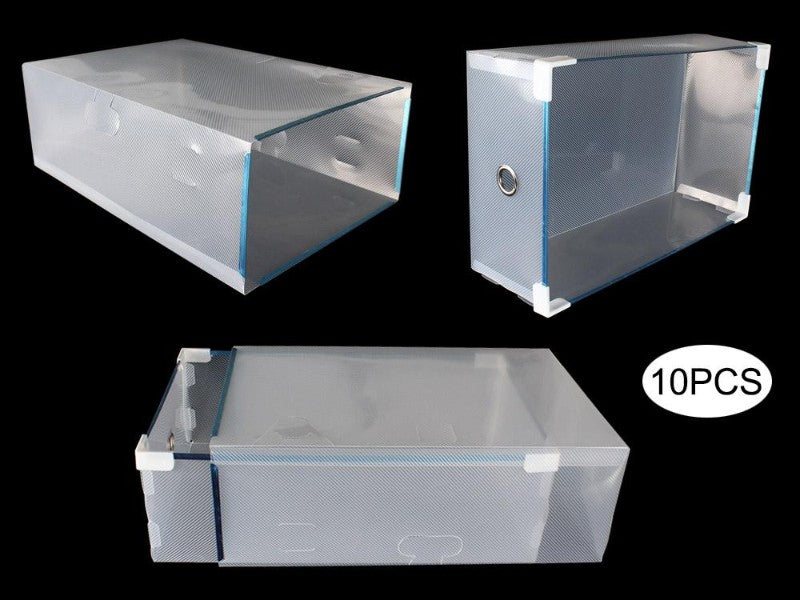 Shoe Storage Box Organiser Wardrobe 10pcs