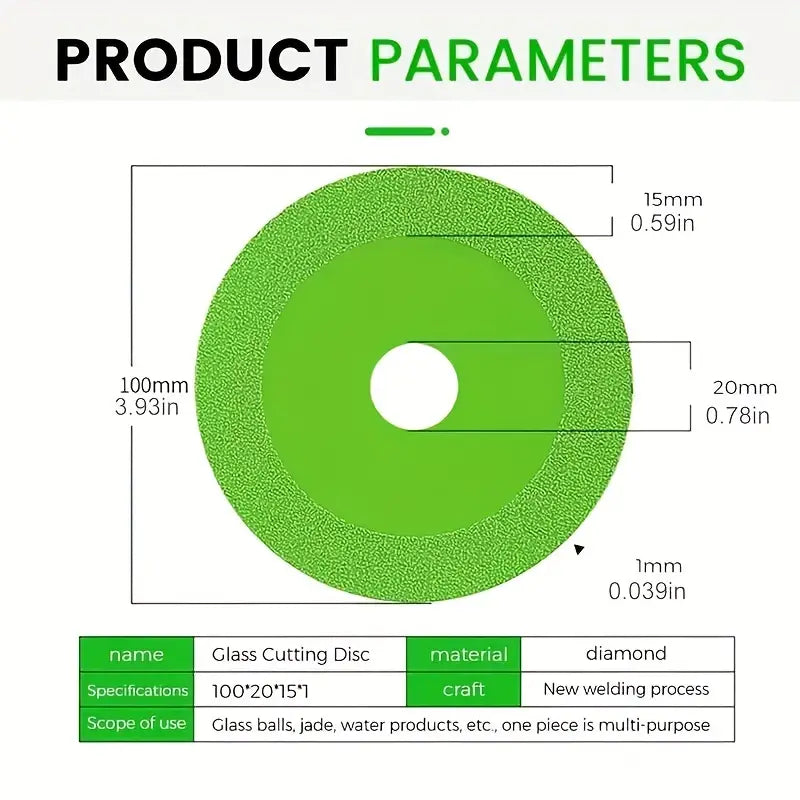 Tools 100mm Glass Cutting Disc