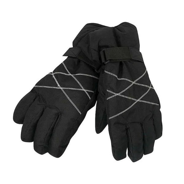 Ladies Barley Thermal Ski Gloves Black Large