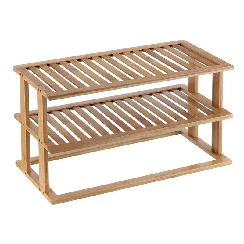 LTW Bamboo 2 Tier Shelf Natural