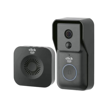 Security Click 1080p Black HD Grid Connect Smart Wireless Video Doorbell