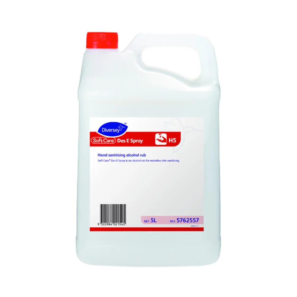 Diversey Soft Care – Des E Spray H5 – Hand Sanitising Alcohol Rub 5L