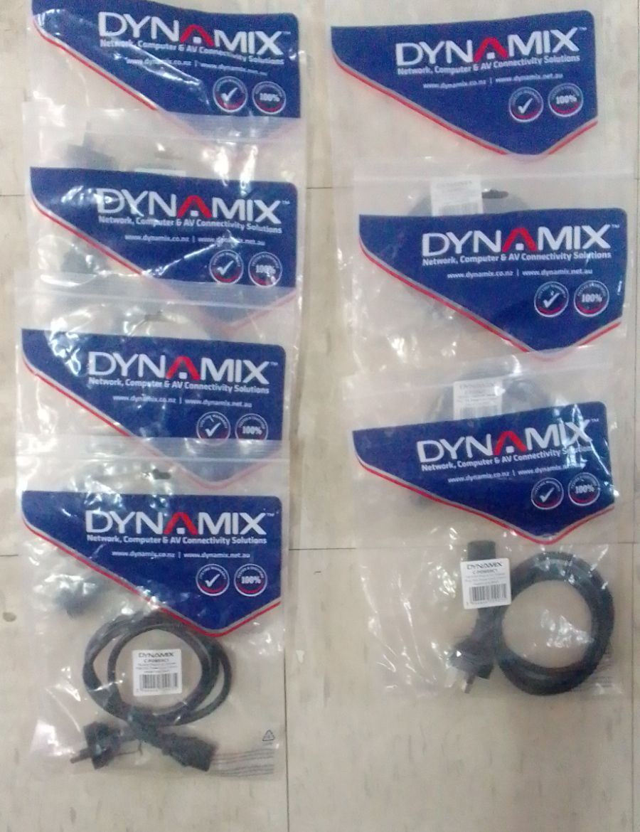 Tech Dynamix C-Powerc1 cable 1m 3-Pin to IEC Female Plug, 10A Power Cord 1.0mm copper-core Black
