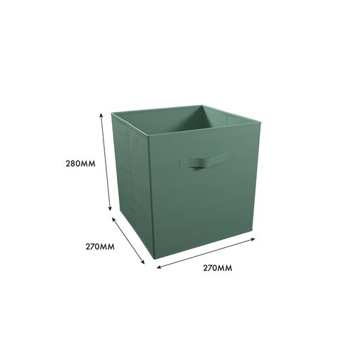 Storage - Flexi Storage Clever Cube 270 x 270 x 280mm Hedge Green Compact Fabric Insert