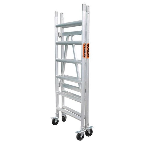 Ladders Mobile Scaffold Pack, Full Set, Base + Tower + Riser (Stabilizers Sold Separately)