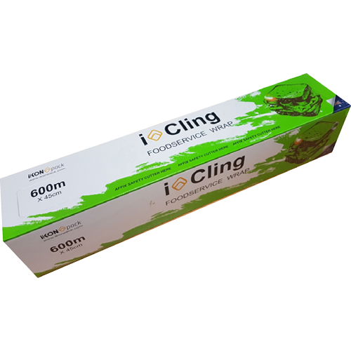 Consumables Ikon Cling Wrap Dispenser With Cutter Bar 45cm X 600m