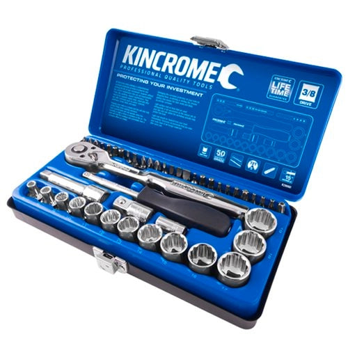 Hand Tools Kincrome 45 Piece 3/8" Drive Metric Socket Set