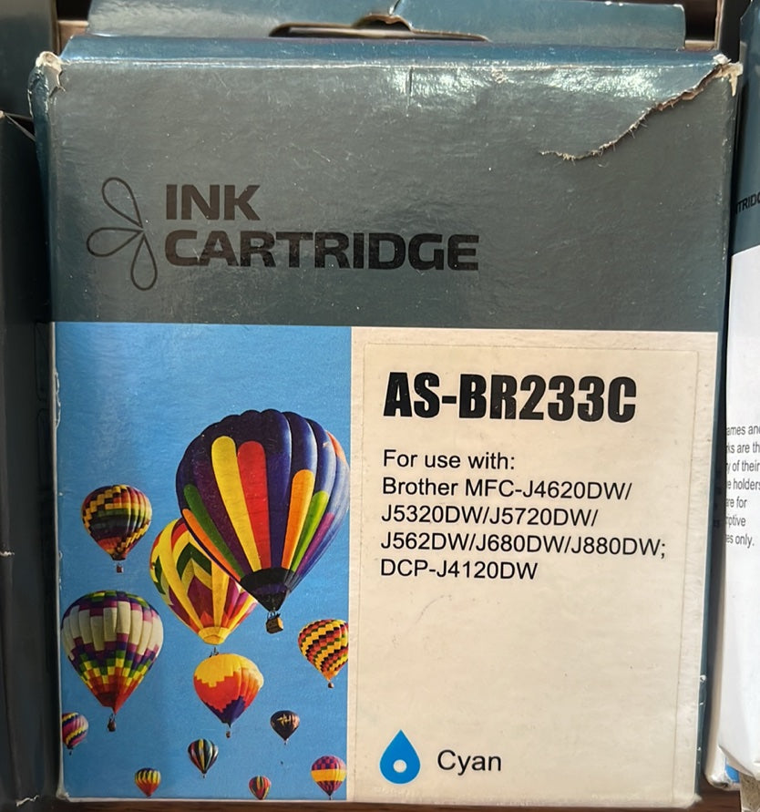 Ink LC233C Brother Cyan Ink Cartridge Genuine