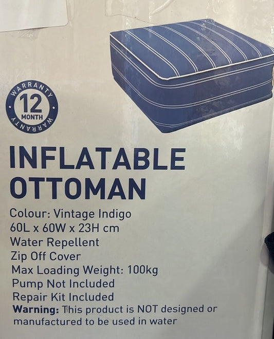 Home Inflatable ottoman Blue Indigo