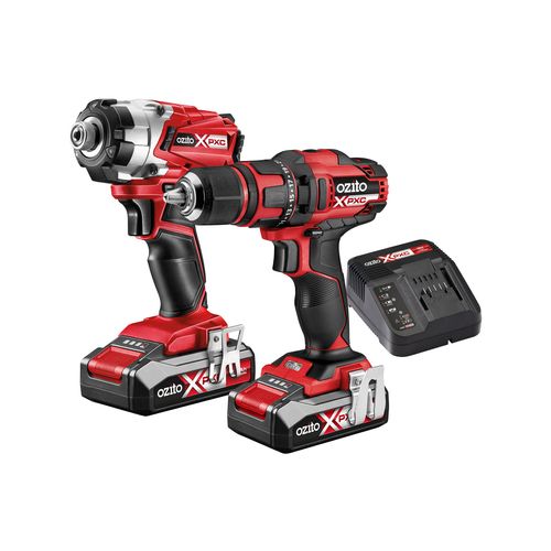 Tools Ozito PXC 18V Cordless Drill And Impact Driver Kit PX2PAK-500