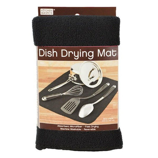 Kitchen S&T Kitchen Basics Dish Drying Mat Black
