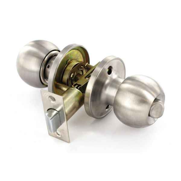 Door Hardware - Tubular Bathroom Privacy Knobset