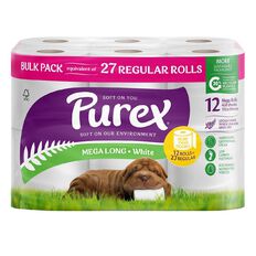 Purex Toilet Paper 2 Ply Mega 12s