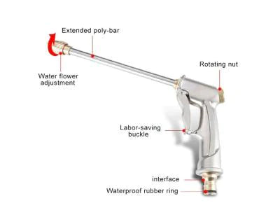 Garden Water Hose Gun Nozzle Water Hose Spray Gun