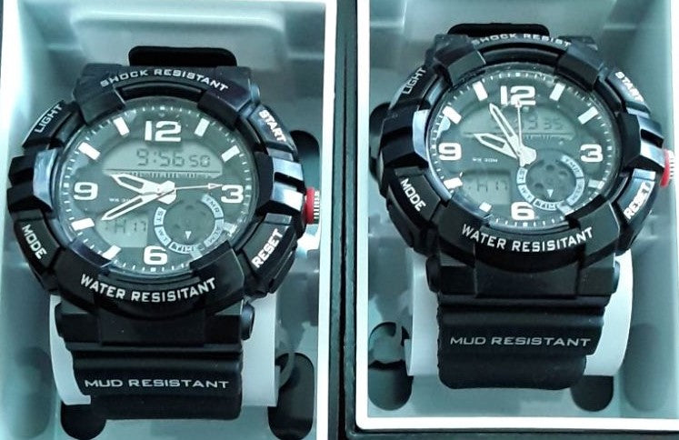 Watches Mens Digital Water Shock Mud Resistant Watch