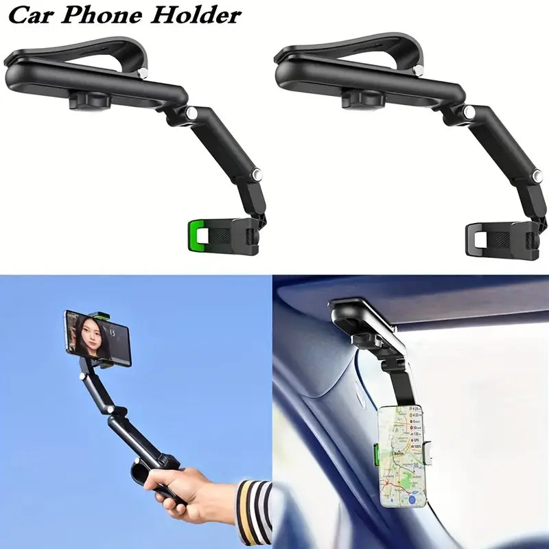 Tech Rotating Sun Visor Cellphone Car Holder Universal