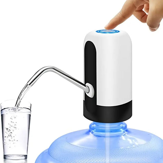 Camping 1pc Portable Water Bottle Pump WHITE