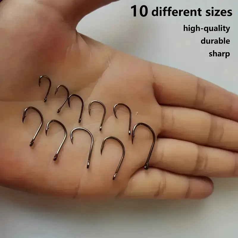 100pcs/set Stainless Steel Fish Hooks