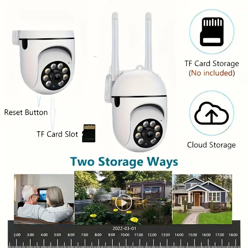 Security 1pc 5G/WIFI Monitoring Camera Night Vision, Remote Control With APP