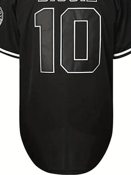 Mens Unisex Bad Boy Baseball Jersey BLACK