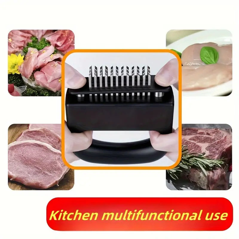 Kitchen Stainless Steel Meat Tenderizer Tool - 48-Needle