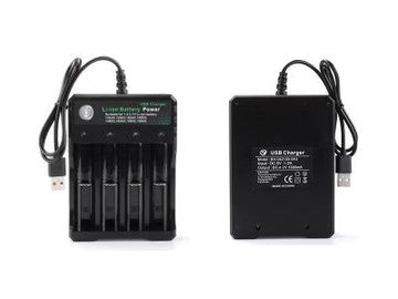 Tech Rechargeable Battery Charger with 4 Slots