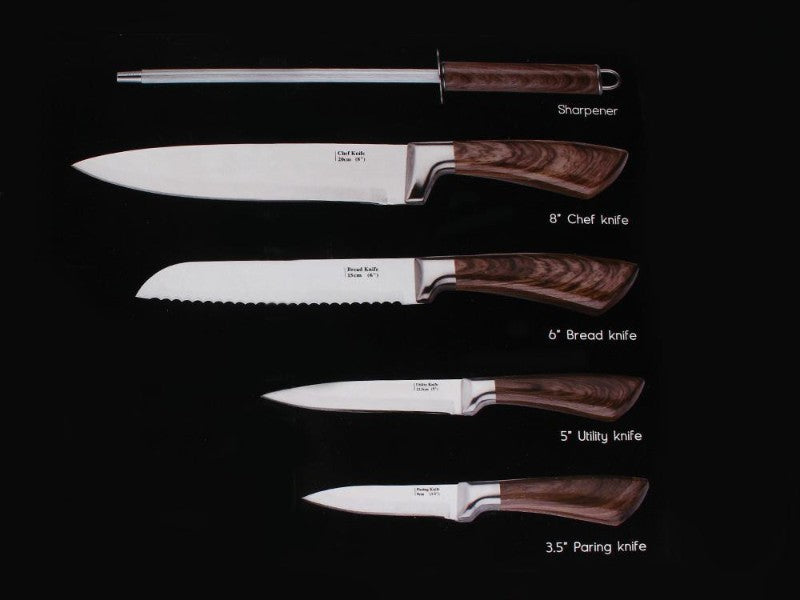 Kitchen 5PCS Knife Set - Stainless Steel Knife Set