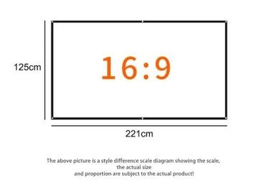 Tech 100 inch High-density Polyester Soft Projector Screen