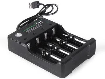 Tech Rechargeable Battery Charger with 4 Slots