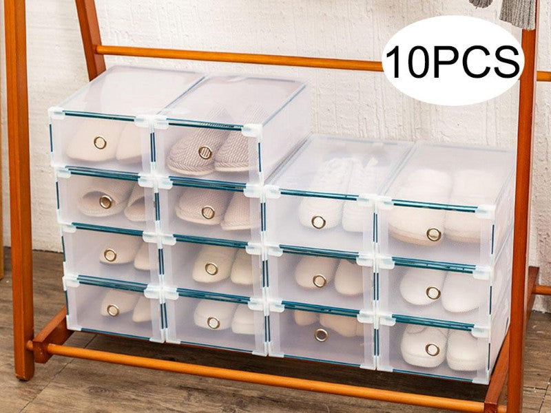 Shoe Storage Box Organiser Wardrobe 10pcs