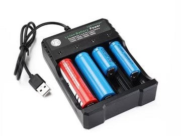 Tech Rechargeable Battery Charger with 4 Slots