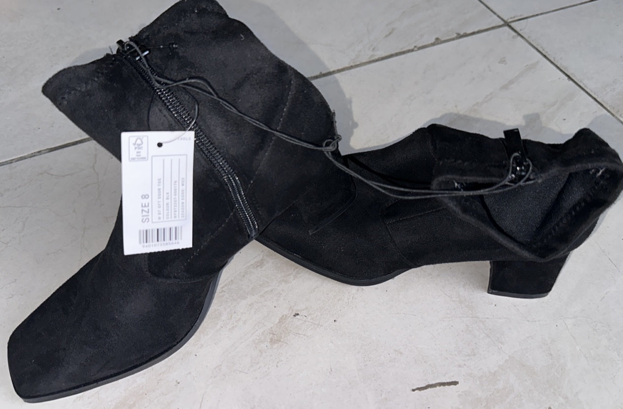 Ladies H&H Ankle Boots Zip Black