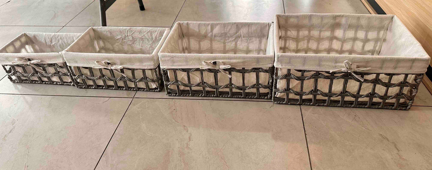 Storage Wicker Basket Set of 4