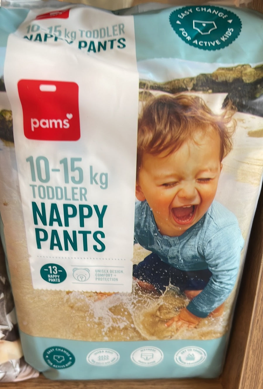 Baby Pams Nappy Pants 10-15kg Toddler 13pk