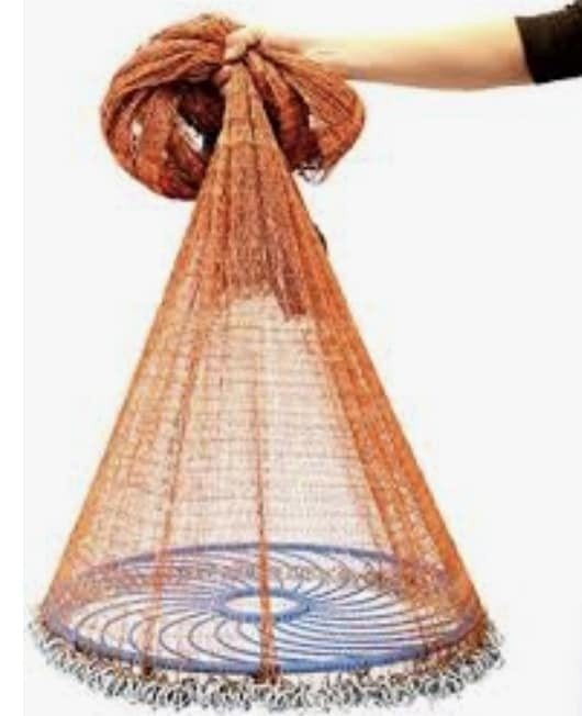 Fishing Fish Net Round Coloured Diameter 4.8M