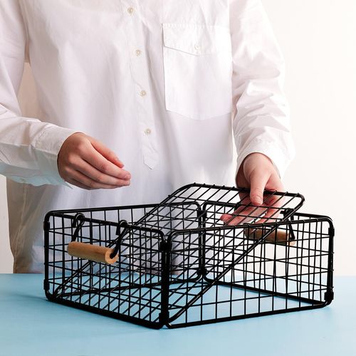 Kitchen Boxsweden Small Black Toska Wire Basket