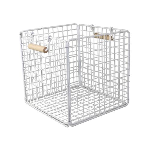 Kitchen Boxsweden Large White Toska Wire Basket