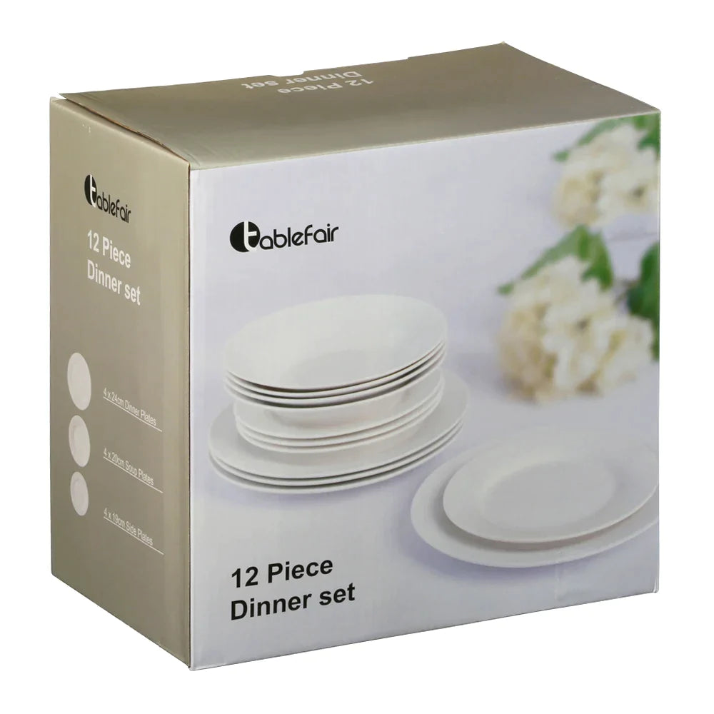 Kitchen Tablefair White Value Pack Dinnerset 12pc