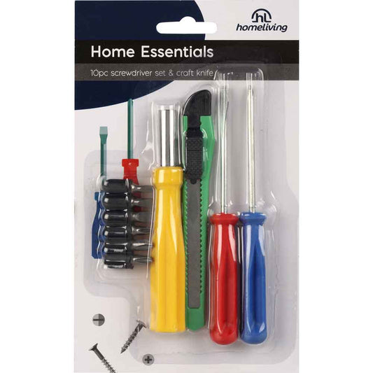 Home Essentials 10 Piece Screwdriver Set