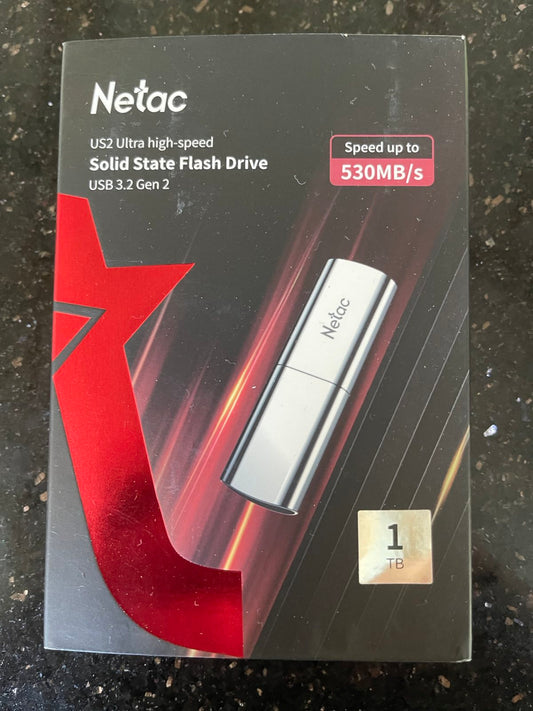 Tech Netac US2 1TB USB3.2 External SSD Zinc Alloy