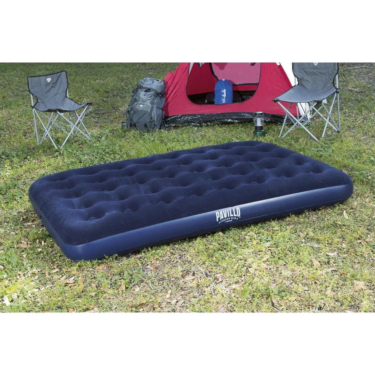 Bestway Pavillo Double Airbed H: 220mm, W: 1370mm, D: 1910mm Blue