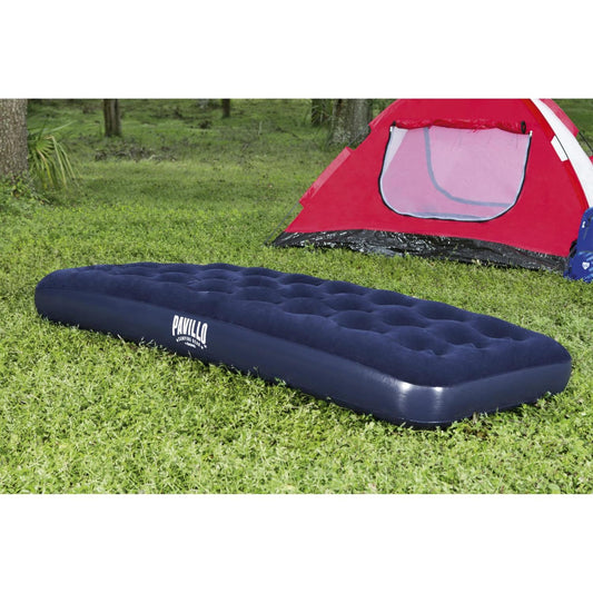 Beds Bestway Pavillo Single Flocked Airbed Blue