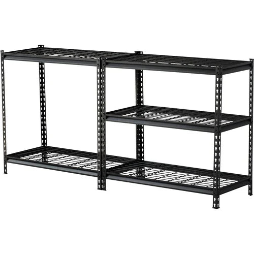 Storage Max Rack Shelf Unit 5 Tier Black - Vertical/Horizontal
