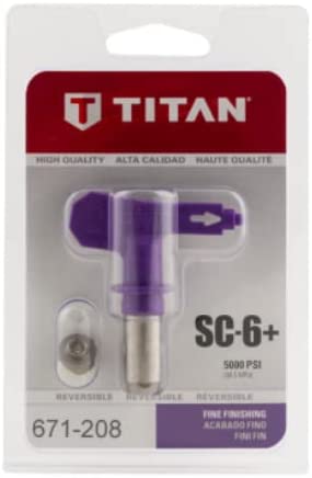 Painting Titan 671-412 SC-6+ Synergy Fine Finish Reversible Airless Spray Gun Tip