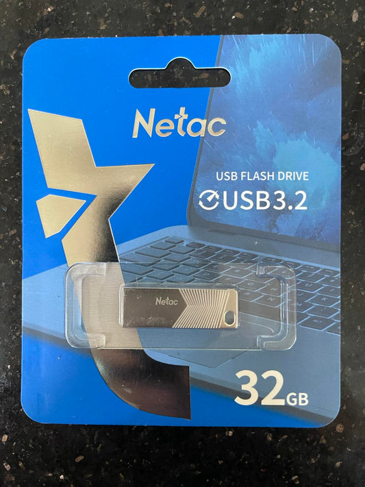 Tech Netac UM1 USB3.2 Flash Drive 32GB UFD Zinc alloy